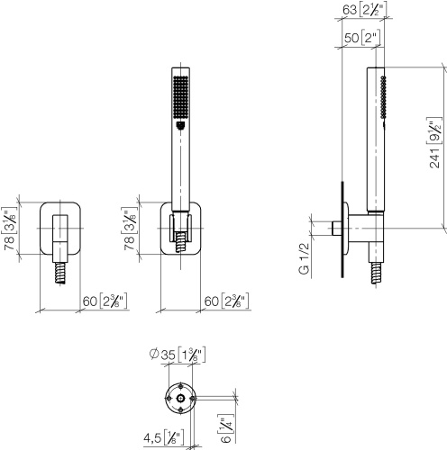 104 410 руб. Душевой гарнитур Dorn Bracht Lisse 27802845-06 платина матовая фото 3 Душевой гарнитур Dorn Bracht Lisse 27802845-06 платина матовая фото 3