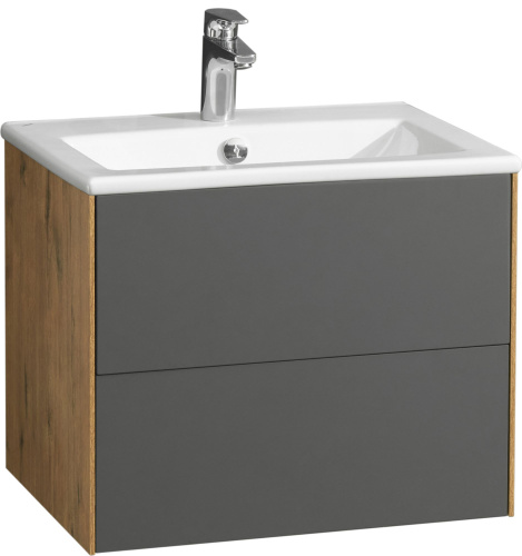 Мебель для ванной AQUATON Сохо 60 дуб веллингтон, графит софт фото 10 Мебель для ванной AQUATON Сохо 60 дуб веллингтон, графит софт фото 10