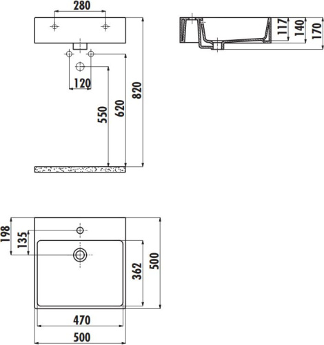 Раковина Creavit NX256 фото 2