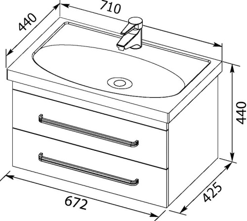 Мебель для ванной Aquanet Сиена 70 напольная белая фото 4 Мебель для ванной Aquanet Сиена 70 напольная белая фото 4