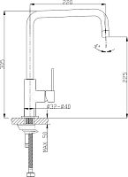 Смеситель Timo Saona 2306Fwhite-matt для кухонной мойки