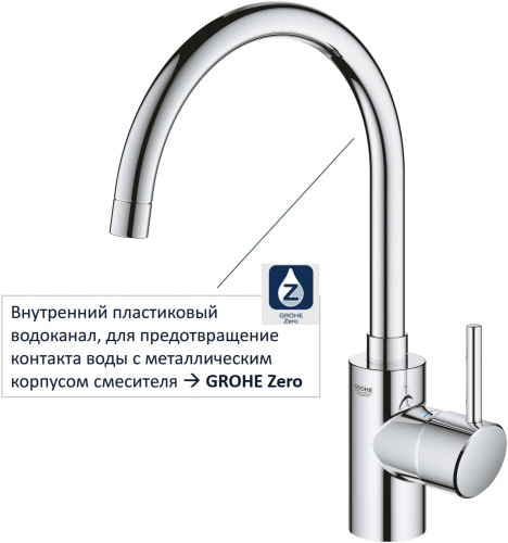 Смеситель Grohe Concetto New 32661003 для кухонной мойки фото 2