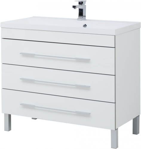 Мебель для ванной Aquanet Верона 100 белая фото 12