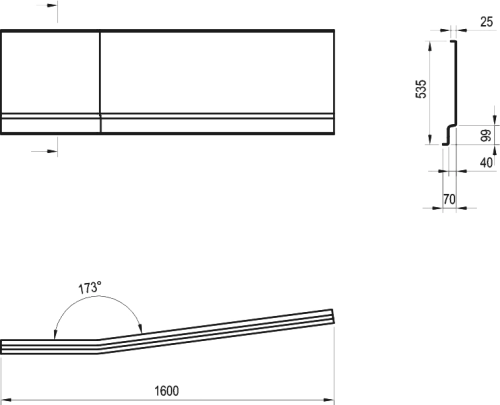 Экран Ravak BeHappy II L, 160 фото 7 Экран Ravak BeHappy II L, 160 фото 7