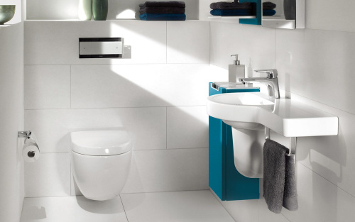 Унитаз подвесной Villeroy & Boch Subway Plus 6600 10R1 alpin фото 12