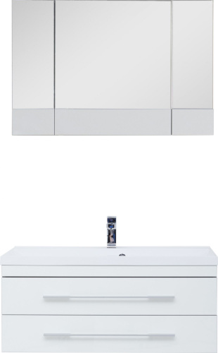 Мебель для ванной Aquanet Верона 100 подвесная белая фото 5
