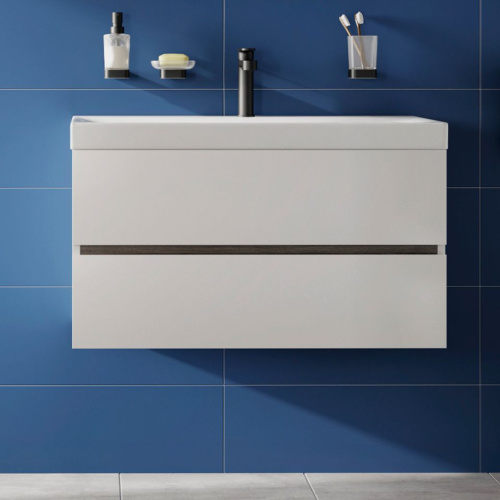 Мебель для ванной Aquanet Rosso 80 белая, дуб рошелье фото 19