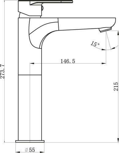 Смеситель BelBagno Loyd LOY LMC CRM для раковины