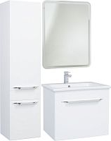 Тумба с раковиной Bellezza Альдо 60 белая, 1 ящик