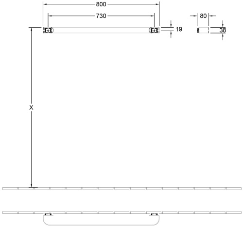 Полотенцедержатель Villeroy & Boch Antheus B0698000 фото 4