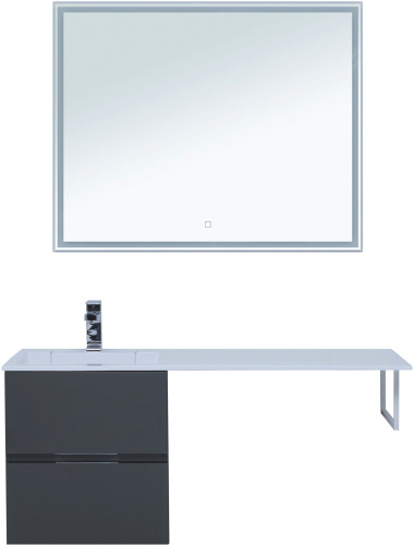 Мебель для ванной Aquanet Алвита 48 серый антрацит фото 9