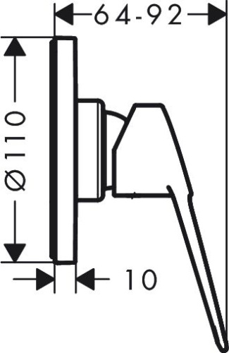 Смеситель Hansgrohe Novus Loop 71361000 для душа фото 2