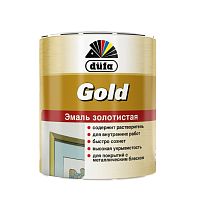 Покрытие декоративное Dufa Gold эмаль золотая 0,125 л.