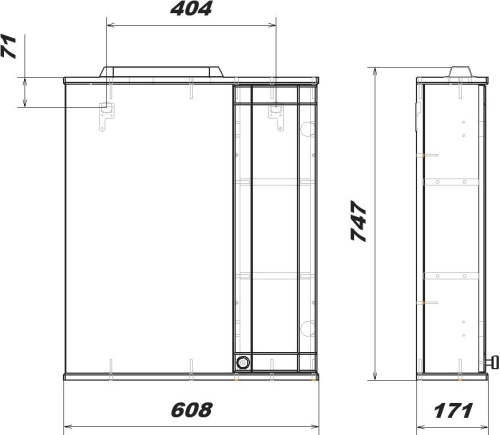 Зеркало Sanstar Лира 60 фото 4