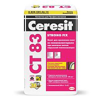 CERESIT CT 83 STRONG FIX клей для крепления плит из пенополистирола при теплоизоляции фасадов (25кг)