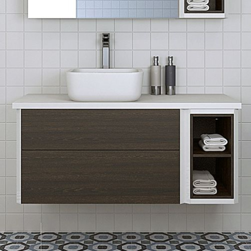 Мебель для ванной AQUATON Брук 100 (80+20) дуб феррара фото 9