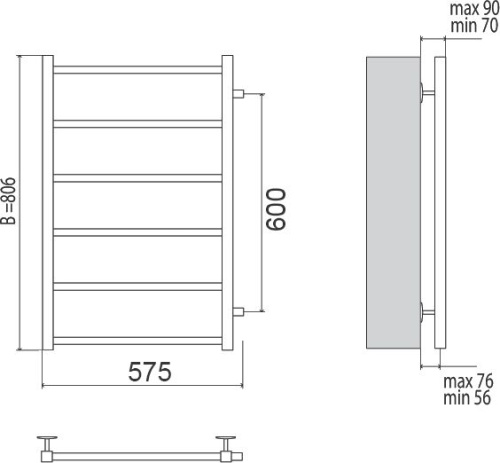 20 050 руб. Полотенцесушитель водяной Terminus Вега П6 500x806 с боковым подключением 600 фото 4 Полотенцесушитель водяной Terminus Вега П6 500x806 с боковым подключением 600 фото 4