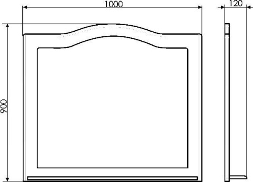 Зеркало Comforty Монако 100 фото 3