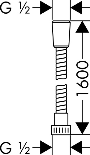 Душевой шланг Hansgrohe Metaflex 28266000 фото 4