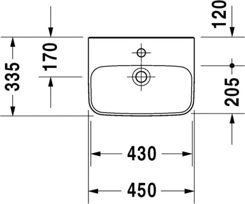 Рукомойник Duravit DuraStyle 070845 фото 3