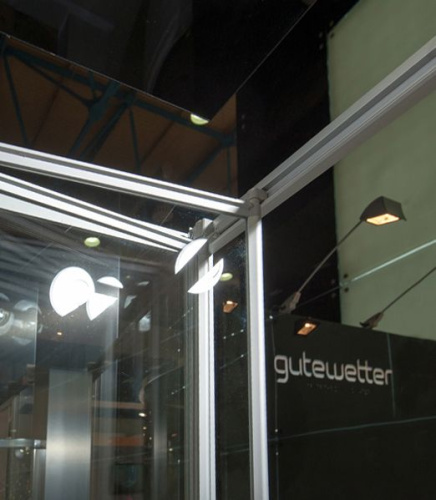 Душевой уголок GuteWetter Practic Rectan GK-404 левая 90x80 см стекло бесцветное, профиль матовый хром фото 2