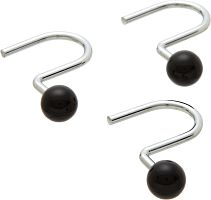 Крючок для шторы Carnation Home Fashions Ball Type Hook Black