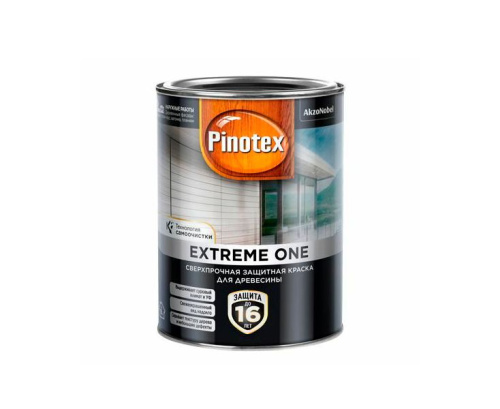 Пропитка декоративная для защиты древесины Pinotex Extreme One база BW полуматовая 0,9 л.