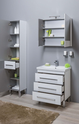 Мебель для ванной Aquanet Сиена 70 напольная белая фото 15 Мебель для ванной Aquanet Сиена 70 напольная белая фото 15