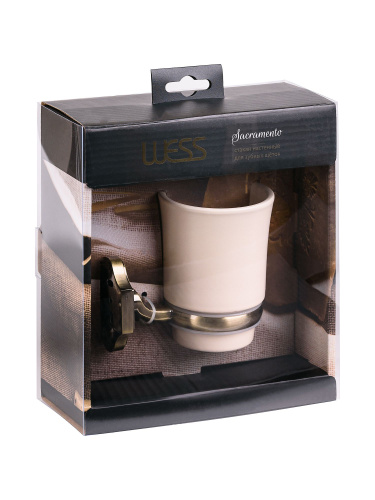 Стакан Wess Sacramento antique bronze W02-08 фото 8