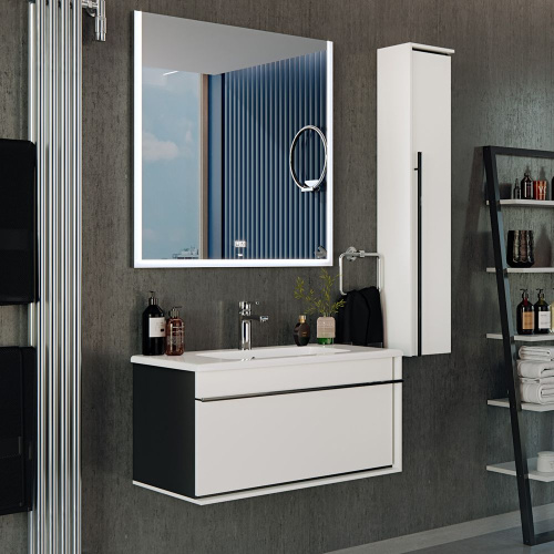 Мебель для ванной Roca Aneto 80 белая, черная фото 12