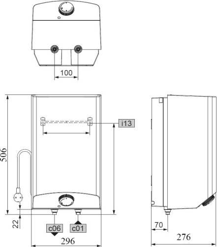 Водонагреватель Stiebel Eltron ESH 10 O-N Trend + tap со смесителем фото 7