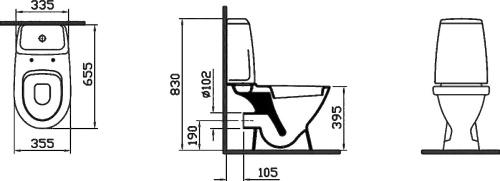 Унитаз-компакт VitrA Grand 9763B003-1206 с функцией биде фото 8