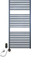 Полотенцесушитель электрический Luxrad Kwadro 065322 112х50 L, черный, терморегулятор selmo smart programm с пультом