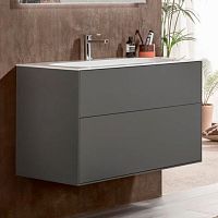 Мебель для ванной Villeroy & Boch Finion 100 anthracite matt lacquer, с настенным освещением