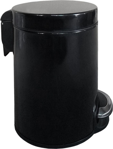 Мусорное ведро Binele Lux WP12LB 12 л, черное фото 3