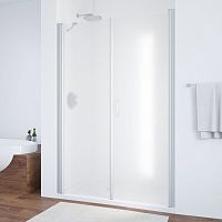 Душевая дверь в нишу Vegas Glass EP-F-2 135 07 10 R профиль матовый хром, стекло сатин