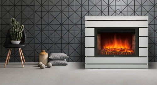 Портал Firelight Moderno 30 шпон белый дуб фото 4