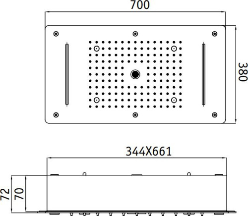 Верхний душ RGW Shower Panels SP-72 фото 4