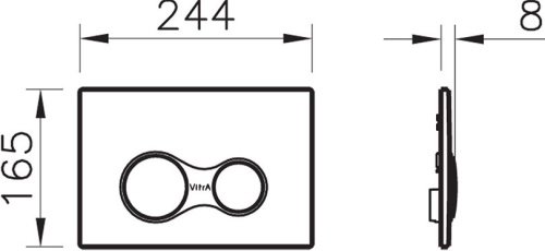 Комплект Унитаз приставной BelBagno Alpina BB10100CB + Смывной бачок скрытого монтажа VitrA 761-1746-01 + Крышка-сиденье с микролифтом + Кнопка смыва черная фото 8