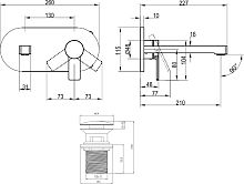 Смеситель Villeroy & Boch Architectura TVW10311211061 для раковины