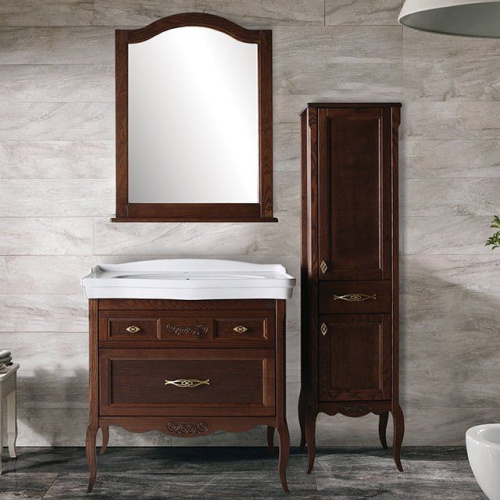 Мебель для ванной ASB-Woodline Модерн 85 антикварный орех фото 14