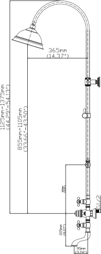 Душевая стойка Seaman Eco Koblenz SSN-2368C фото 3