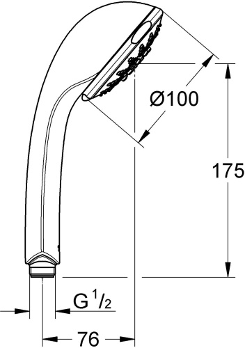 Душевая лейка Grohe Relexa Five 28796000 фото 5