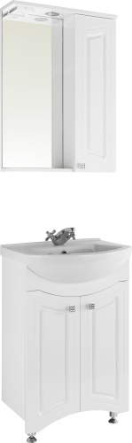Мебель для ванной Vod-Ok Адам 55 белая фото 5