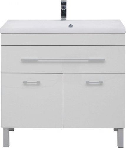 Мебель для ванной Aquanet Верона 90 белая, 1 ящик, 2 двери фото 2