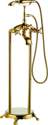 Акриловая ванна Gemy G9030 A 175x80 фурнитура золото фото 8