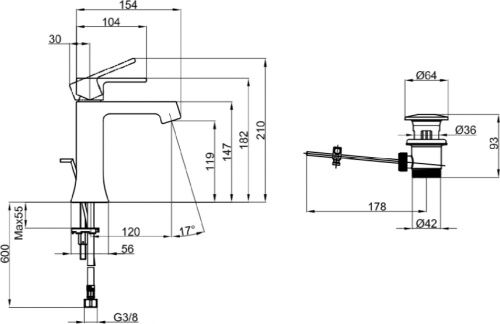 Душевой комплект Villeroy & Boch TVS1086000261 + TVW10110111061 + TVT10150100061 фото 6