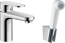 Смеситель Hansgrohe Vernis Blend 71215000 для раковины с гигиеническим душем, хром