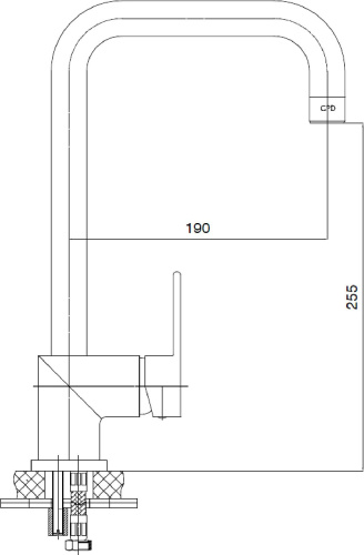 Смеситель GPD Nova MTE35 для кухонной мойки фото 3