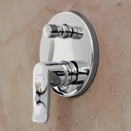 Смеситель Hansgrohe Metris 31487000 для ванны с душем, хром фото 2